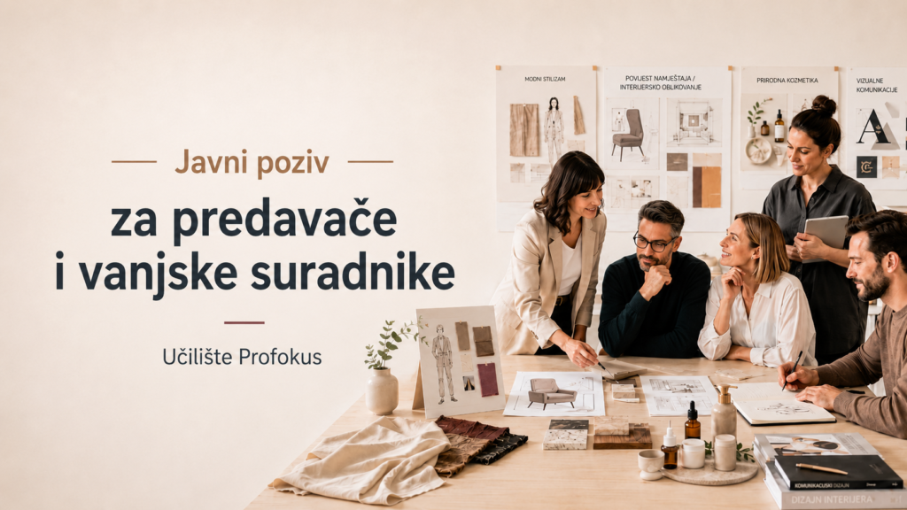 Javni poziv za goste predavače i vanjske suradnike - uciliste Profokus